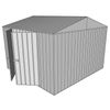 Build-a-Shed 3.0 x 3.0 x 2.3m Gable Double Hinged Side Doors Shed - Zinc
