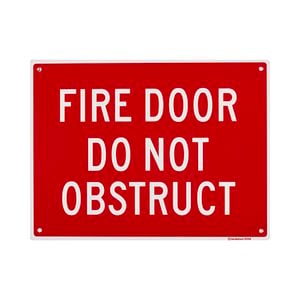 Sandleford 300 x 225mm Fire Door Plastic Sign
