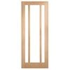 Corinthian 2040 x 820 x 35mm Internal Door White Oak Moda Clear Glass AMODG19