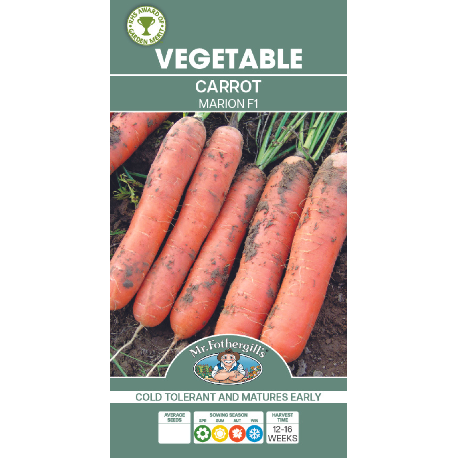 Royal Horticultural Society Seeds - Carrot Marion F1 - Seeds