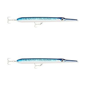 2x Rapala 22cm Flash X Skitter Floating Topwater Fishing Lures -SL/BLU Mackerel