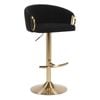 Noir Gold Gas Lift Bar Stool