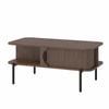 Ufurniture Modern Walnut Coffee Table Living Room Center Table Sofa Side Table, 90x45x43cm