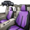 Australian Goose Front Seat Covers for Ford Ranger 2015 - 2018 (PX2 Dual Cab Ute) - PU Leather, Purple (2pc)