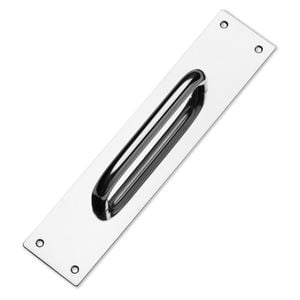 Lemaar 300 x 100 x 2mm Satin Stainless Steel D Pull On Plate DDA