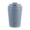 Oasis Ceramic Stainless Steel Coffee Cup D/Wall Insulated Hazy Blue 360ml