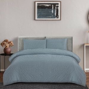 Ardor Boudoir Queen Rowe 130GSM Quilt Cover Set Teal