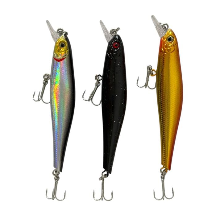 Forceten Outback Minnow 6 Fishing Lure 3 Pack – Assorted Colours