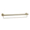 evekare 900mm Brushed Brass Grab Rail With Towel Rail