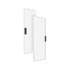 Lugna 1021 x 600 x 16mm White Double Doors - White 600mm