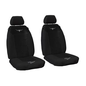 R.m.williams Rmw Longhorns Black Mesh Front Car Seat Covers Universal Fit