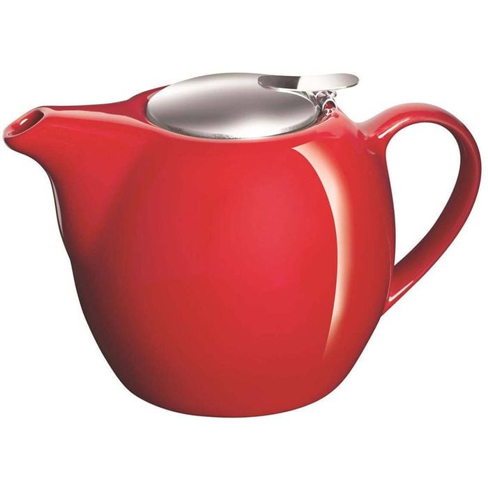 Avanti Camelia 750ml Ceramic Brewing Teapot Tea Maker Kettle Fire Engine Red