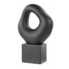 Amalfi Ovum Abstract Sculpture Black 23x10x35cm