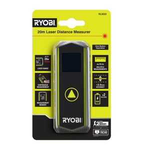 Ryobi 20m Laser Distance Measurer