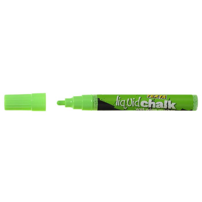 Texta Liquid Chalk Bullet Tip Wet Wipe Marker (Green)