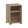 Practa 435mm Oak Bedside Table