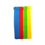 CordTech 200mm Reusable Hook And Loop Ties - 20 Pack