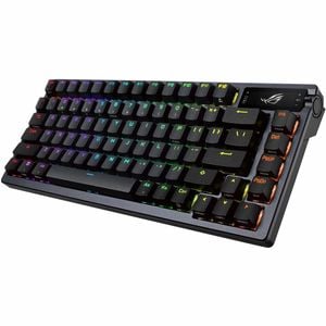 Asus ROG Azoth Gaming Keyboard - Wired/Wireless Connectivity - USB 2.0 Interface - RGB LED - Black - Mechanical Keyswitch