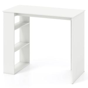Costway Computer Desk Office Writing Table White