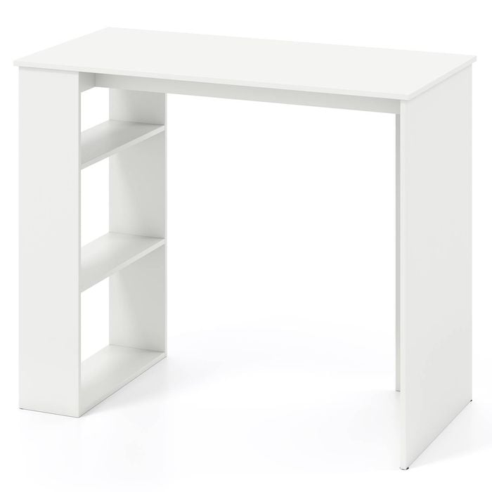 Costway Computer Desk Office Writing Table White