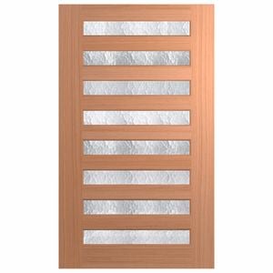 Hume 2340 x 1020 x 40mm Entrance Door Savoy Cathedral Glass XS28