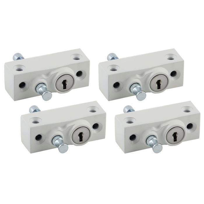 Ikonic White Multibolt Window Lock - 4 Pack