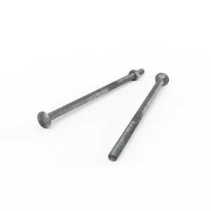 ZENITH M10 x 240mm Hot Dip Galvanised Cup Head Bolts & Nuts - Each