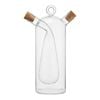 NF Living Duel Oil & Vinegar Cruet 500ml Dual Chamber Glass Kitchenware