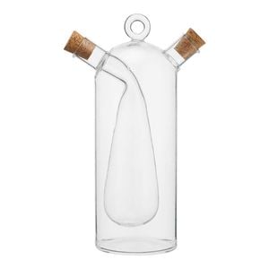 NF Living Duel Oil & Vinegar Cruet 500ml Dual Chamber Glass Kitchenware