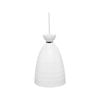 Brilliant 16cm White Minca Detailed Metal DIY Pendant Light