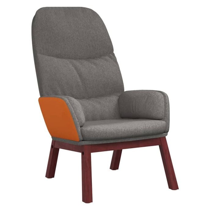 vidaXL Relaxing Chair Light Grey Fabric Armchair Relaxing Seating Dining Seat