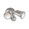 Brilliant Nickel Raptor III Twin Security Light With Sensor