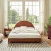 Irisa Wooden Bed Frame In Walnut - King
