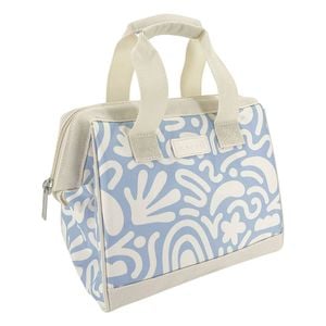 Sachi Style 34 Insulated Leak-Proof Lunch Bag 24x17x22cm Blue Squiggles