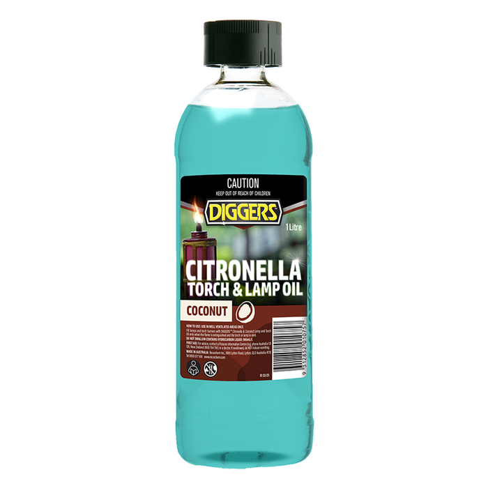 DIGGERS 1L Coconut Citronella Torch And Lamp Oil