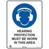 Pinnacle 400 x 300mm Metal Hearing Protection Must Be Worn In This Area Sign