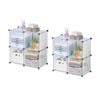 Soga 2x 4-cube Transparent Storage Shelf Box Modular Closet Organiser