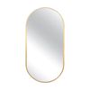 Urban Style Reflections Oval Mirror Contemporary Home Decor Gold 120cm