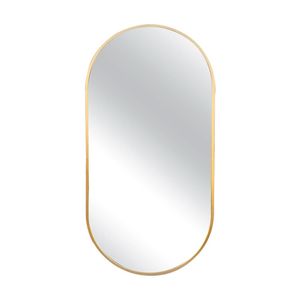 Urban Style Reflections Oval Mirror Contemporary Home Decor Gold 120cm