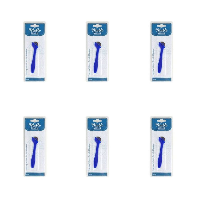 6pk Malli Sewing Metal Tracing Wheel Stitch Garment/fabric Marker 12cm Assorted