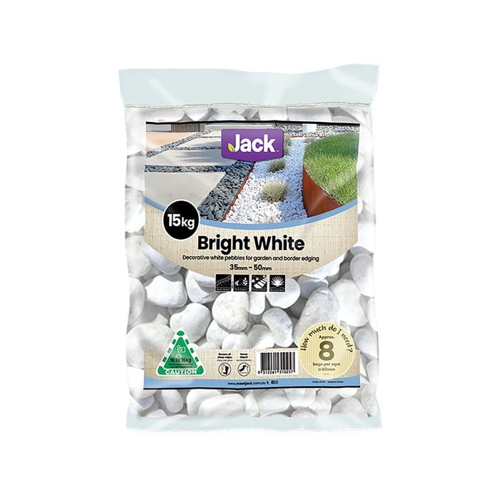 Jack 35-50mm Bright White Decorative Pebble