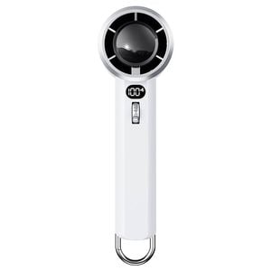 Catzon Portable Handheld Fan with 1-100 Adjustable Speed-White