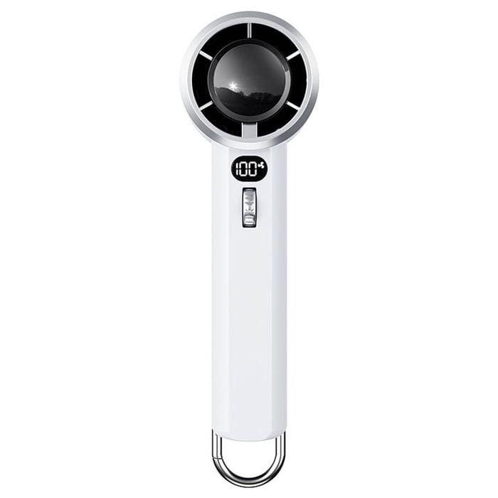 Catzon Portable Handheld Fan with 1-100 Adjustable Speed-White