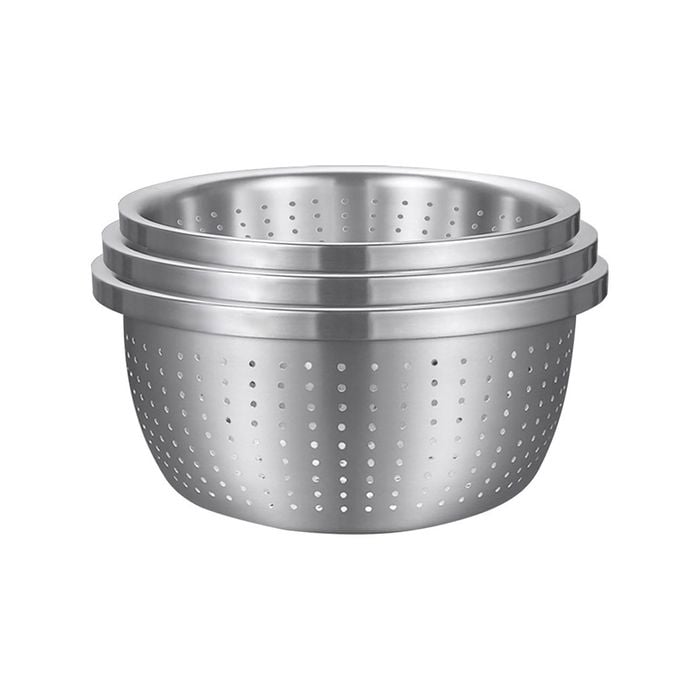 SOGA Stainless Steel Metal Basket Strainer 3PCS Set B