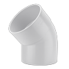 Holman 150mm 43° Male And Female PVC DWV Plain Bend