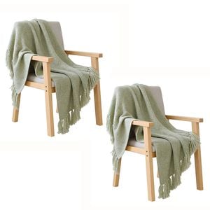 Soga 2x Matcha Green Polyester Throw Blanket Soft Cozy Sofa Bed