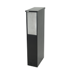 Sandleford 110cm Black Matte Burwood Parcel Letterbox