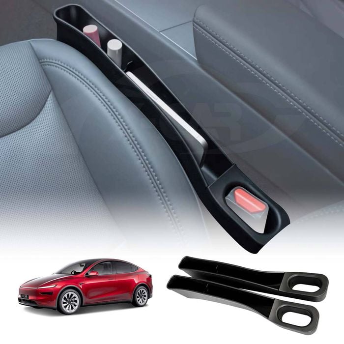 Car Seat Gap TPE Filler Box Organizer for Tesla Model Y Juniper 2025-Onwards Extra Side Storage