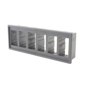 Switch Boss 6 Gang Black Poly Rocker Switch Housing Panel