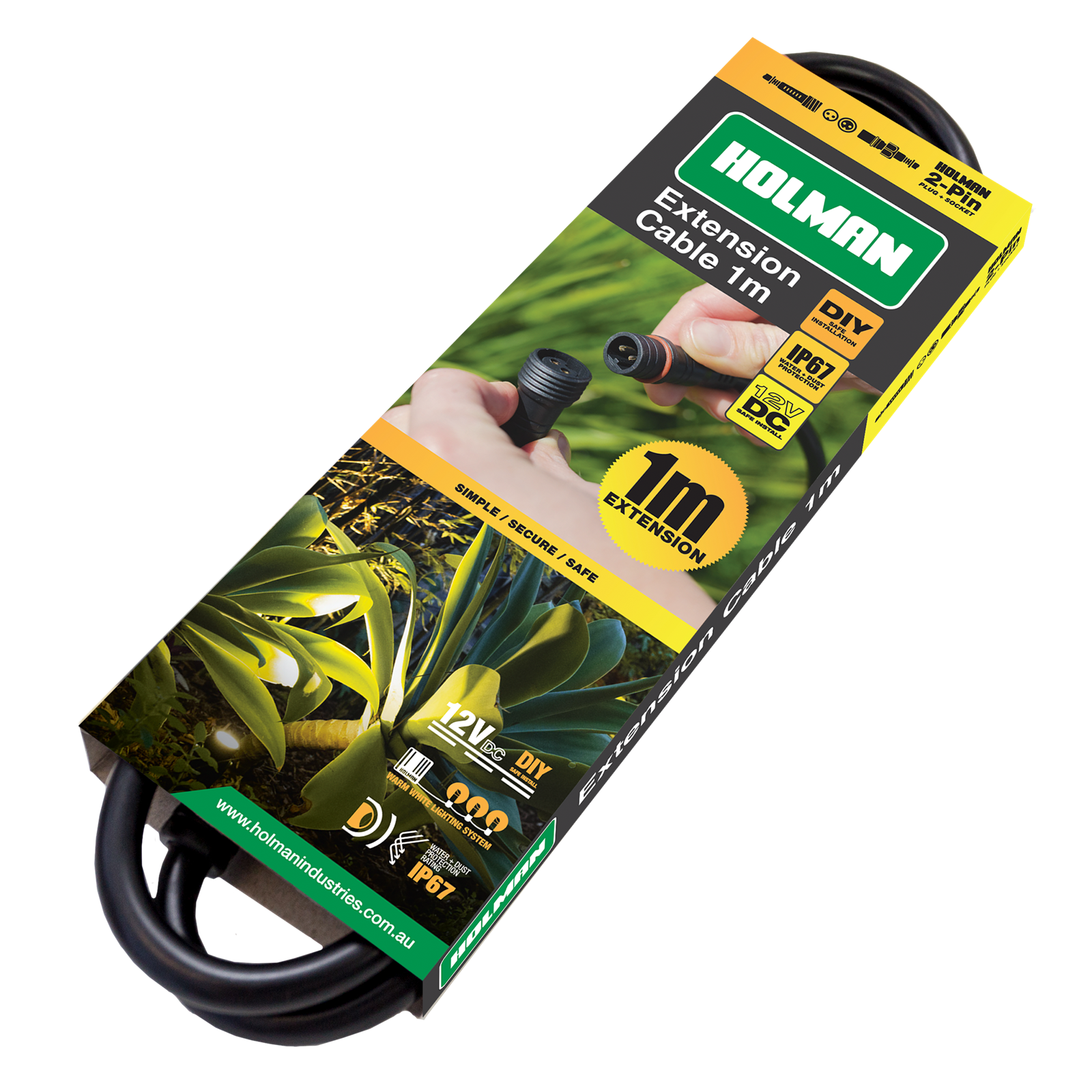 Holman Warm White Garden Light Extension Cable - 1m product image